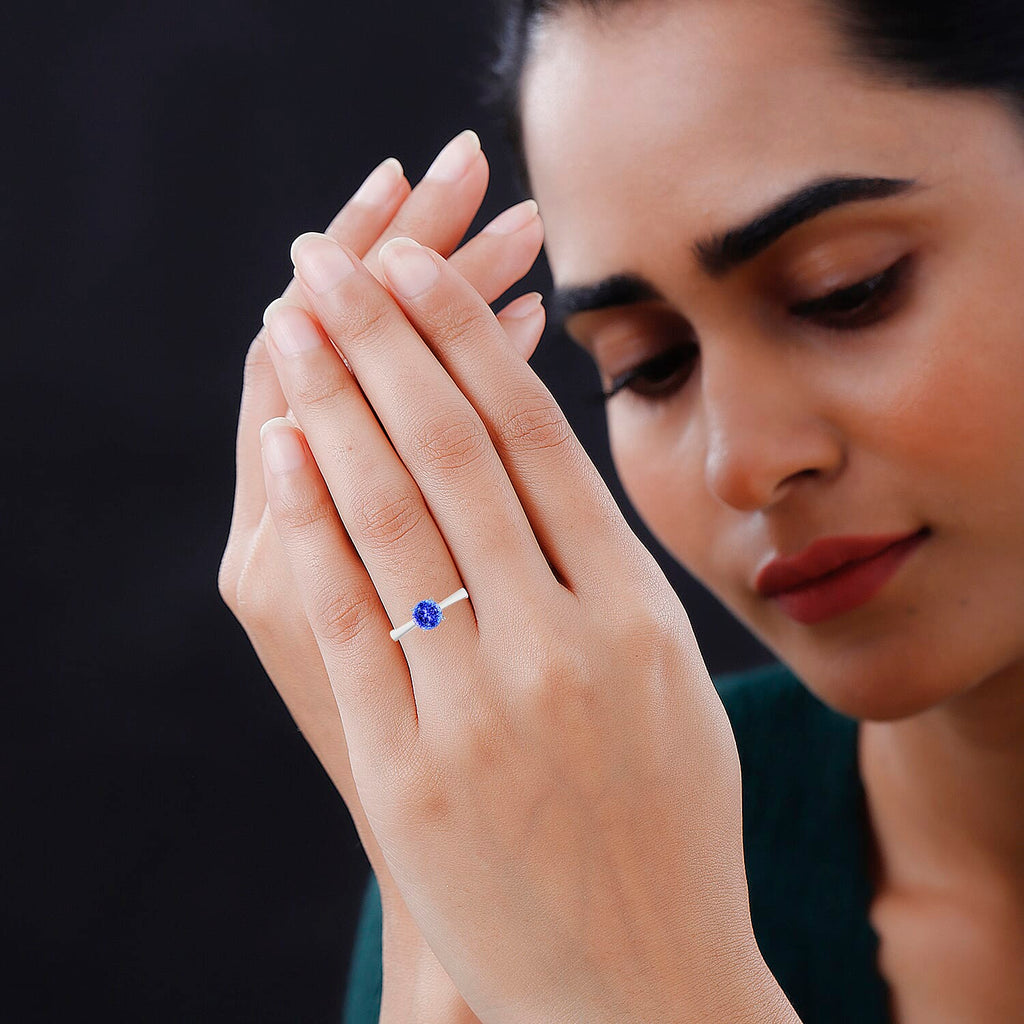 14K W Gold  AA   Tanzanite  Ring 1.45 ct,  Gold Wt. 4 Gms  1.450  Ct.