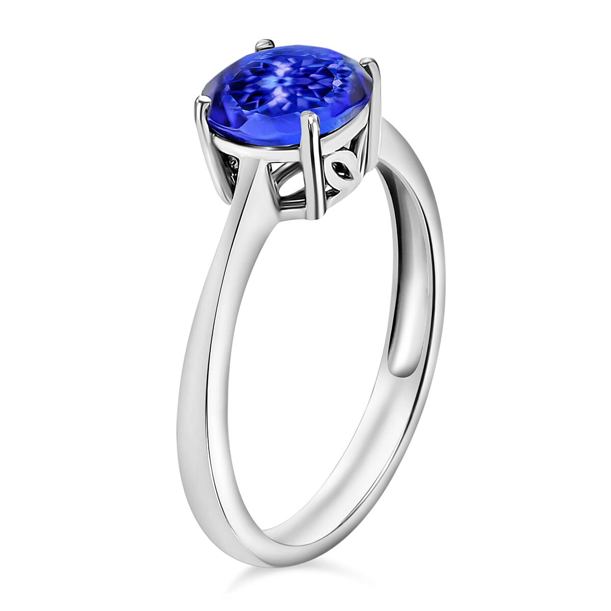 14K White Gold AA Tanzanite Solitaire Ring 1.45 ct. 7718166 2