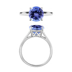 14K W Gold  AA   Tanzanite  Solitaire Ring 3.70 ct,  Gold Wt. 4 Gms  3.700  Ct.