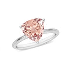 14K W Gold  AAA   Morganite  Ring 1.30 ct,  Gold Wt. 4 Gms  1.300  Ct.