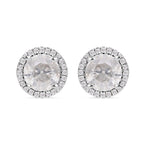 Certified and Appraised SGL 14K White Gold Diamond (I1-I2-G-H) Earrings 3.60 Ct