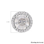 Certified and Appraised SGL 14K White Gold Diamond (I1-I2-G-H) Earrings 3.60 Ct