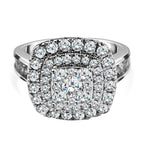 14K W Gold Diamond (GH) Ring 2.00 Ct, Gold Wt. 6 Gms