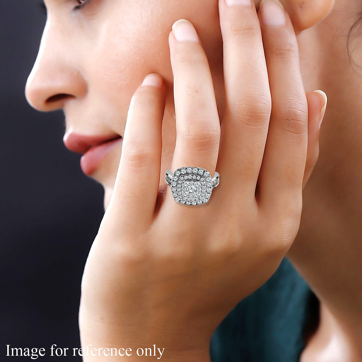 14K W Gold Diamond (GH) Ring 2.00 Ct, Gold Wt. 6 Gms 7759228 2