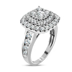 14K W Gold Diamond (GH) Ring 2.00 Ct, Gold Wt. 6 Gms