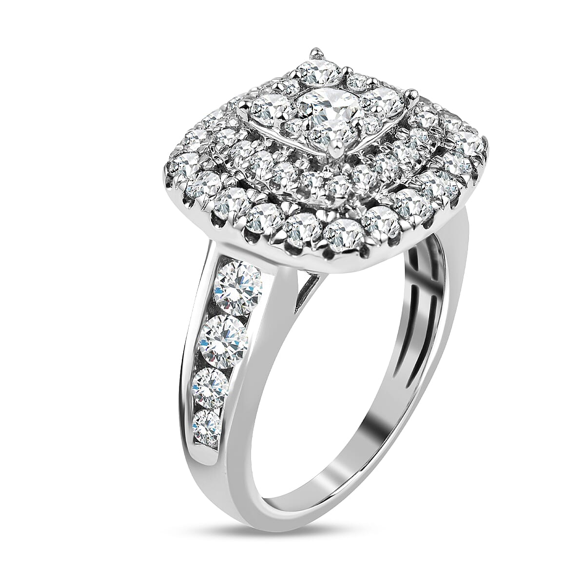 14K W Gold Diamond (GH) Ring 2.00 Ct, Gold Wt. 6 Gms 7759228 3