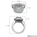 14K W Gold Diamond (GH) Ring 2.00 Ct, Gold Wt. 6 Gms