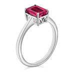 14K W Gold   Rubellite  Solitaire Ring 1.36 ct,  Gold Wt. 4 Gms  1.360  Ct.