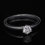 TJC Launch Luxuriant Diamond -14K W Gold IGI Certified Lab Grown Diamond (SI-G-H) Solitaire Ring 0.52 Ct