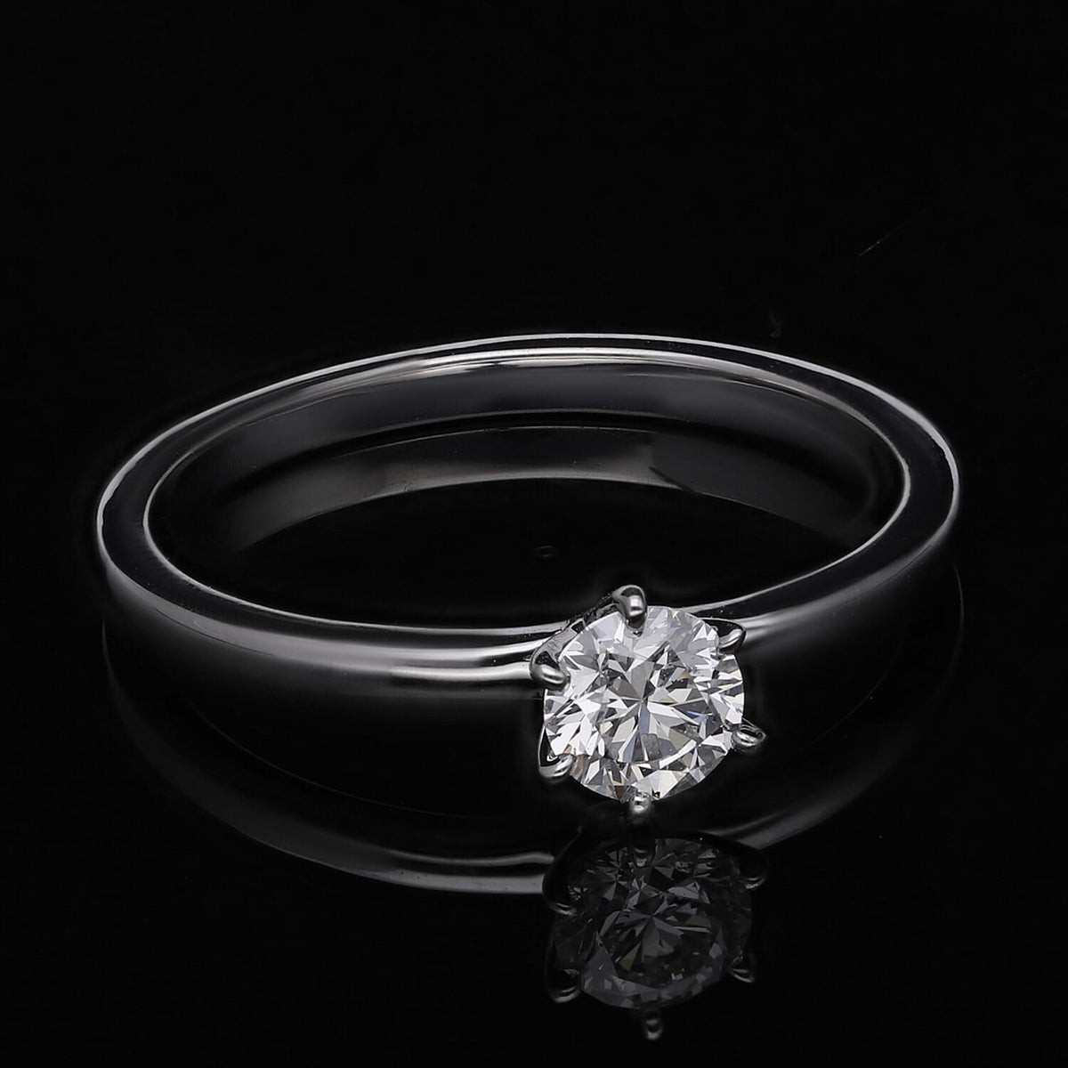 TJC Launch Luxuriant Diamond -14K W Gold IGI Certified Lab Grown Diamond (SI-G-H) Solitaire Ring 0.52 Ct 7620049 2