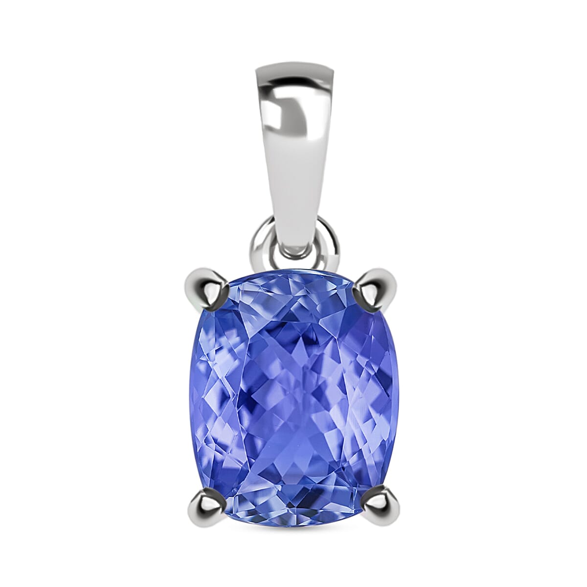 14K White Gold Tanzanite Solitaire Pendant 5.00 ct. 8000071 0