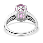 14K White Gold AAA Urucum Kunzite and Diamond Ring 3.00 Ct.