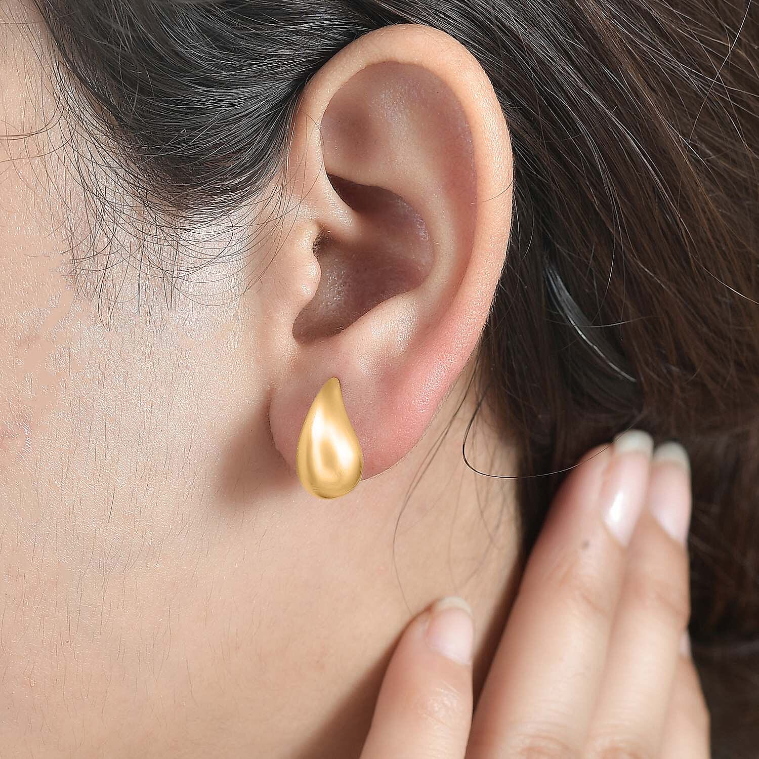 JCK Vegas Closeout - 14K YG Overlay Sterling Silver Drop Earrings 7831162 3