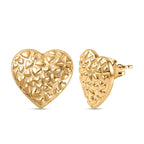 14K YG Vermeil Sterling Silver Fancy Earring
