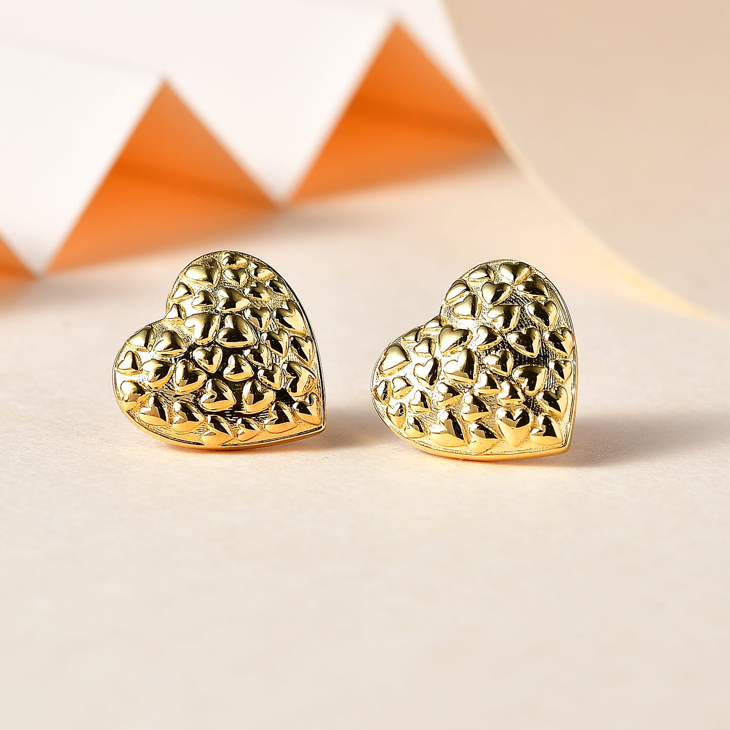14K YG Vermeil Sterling Silver Fancy Earring 7783538 2