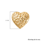 14K YG Vermeil Sterling Silver Fancy Earring