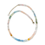 14K Yellow Gold  AA   Beryl  Beads Necklace (Size - 18) 90.00 ct,  Gold Wt. 1.87 Gms  90.000  Ct.