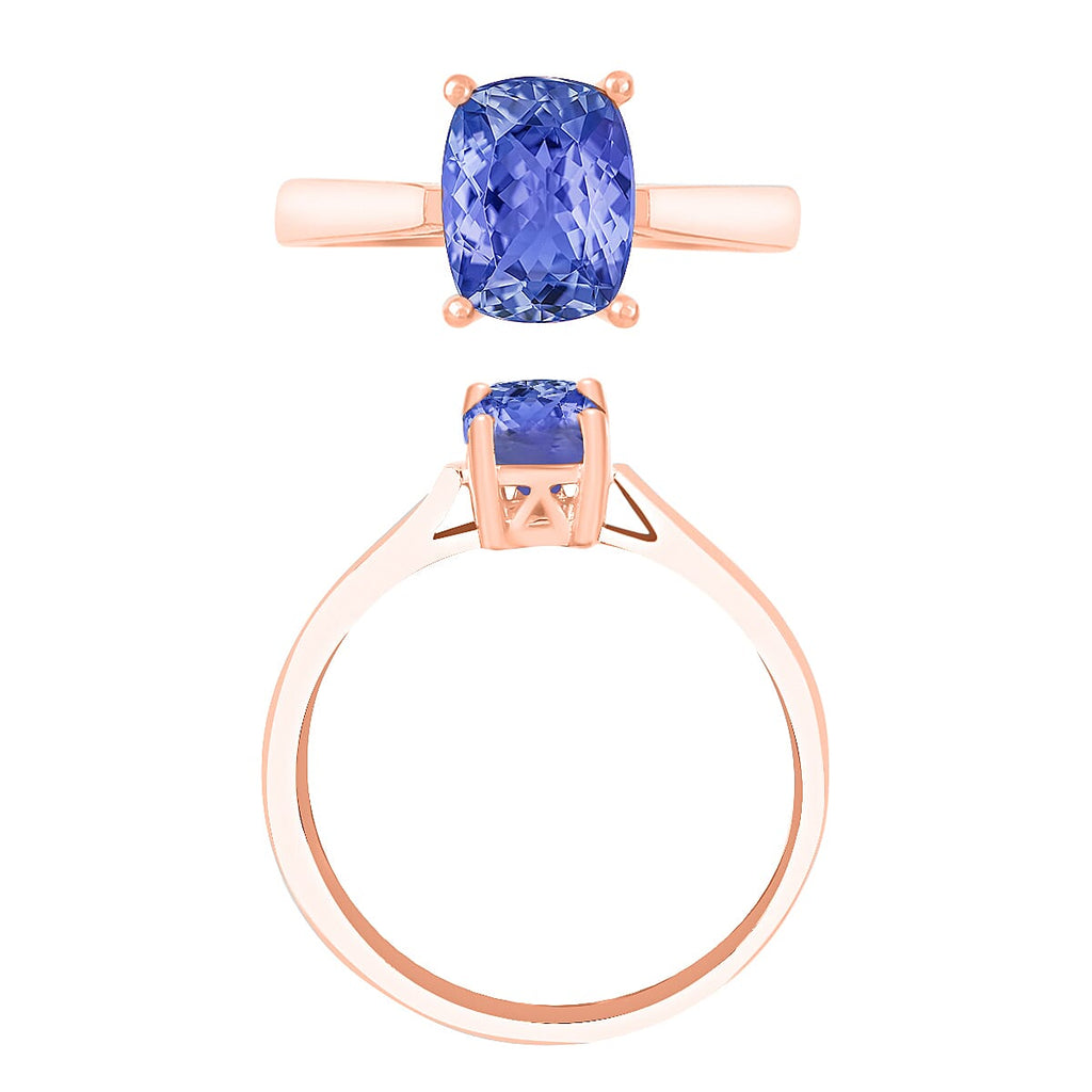 14K Yellow Gold  AA   Tanzanite  Ring 1.40 ct,  Gold Wt. 4 Gms  1.400  Ct.