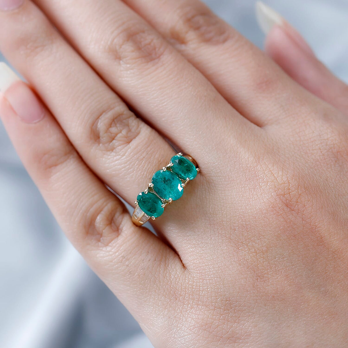 Gemfields AAA Emerald 14K Yellow Gold &amp; Diamond Ring 2.75 Ct 7647162 3