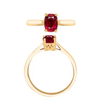 14K Yellow Gold  AAA   Rubellite  Solitaire Ring 1.36 ct,  Gold Wt. 4 Gms  1.360  Ct.