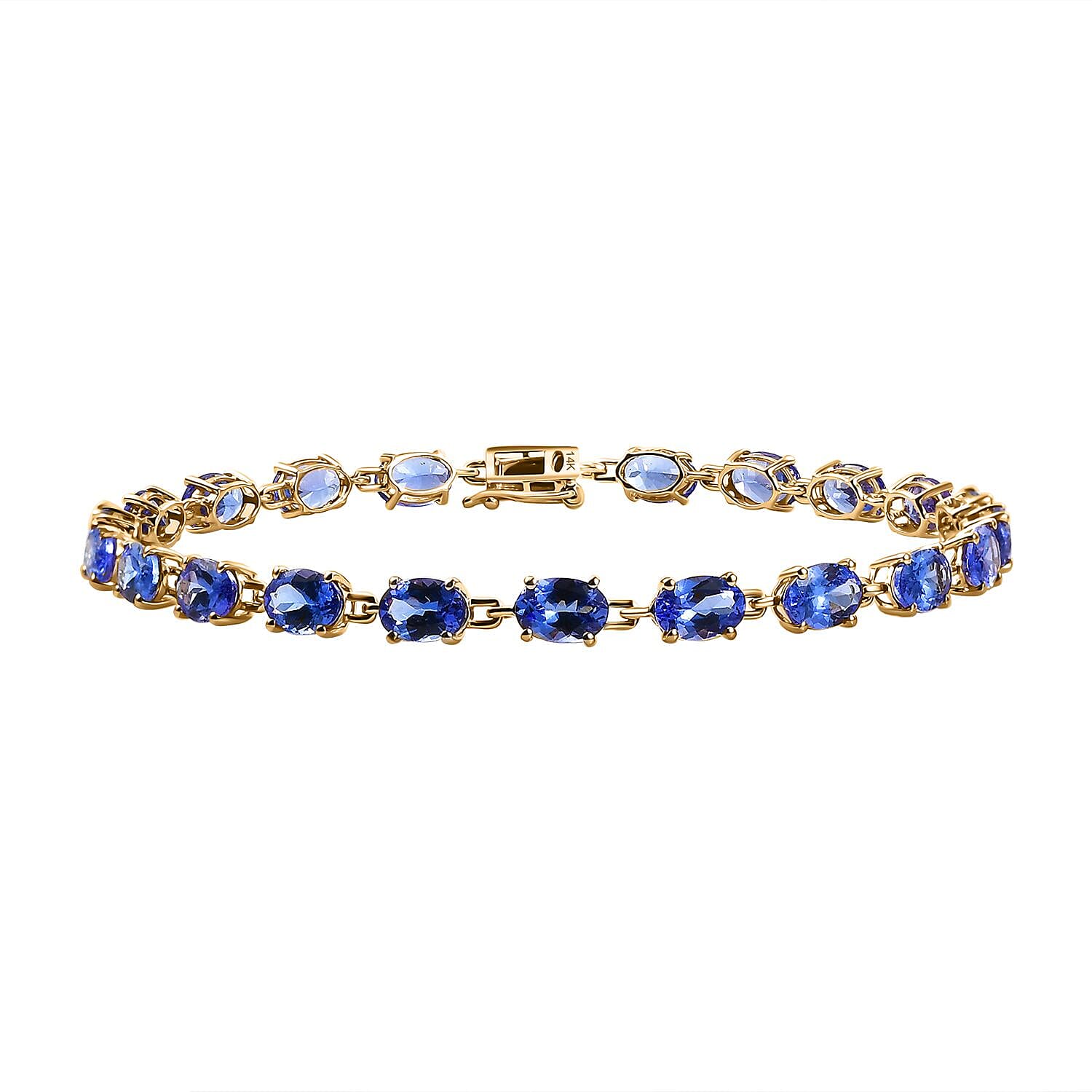 Tanzanite Link Bracelet in 14K Yellow Gold 7982626 0