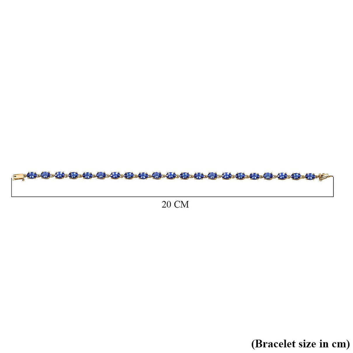 Tanzanite Link Bracelet in 14K Yellow Gold 7982626 5