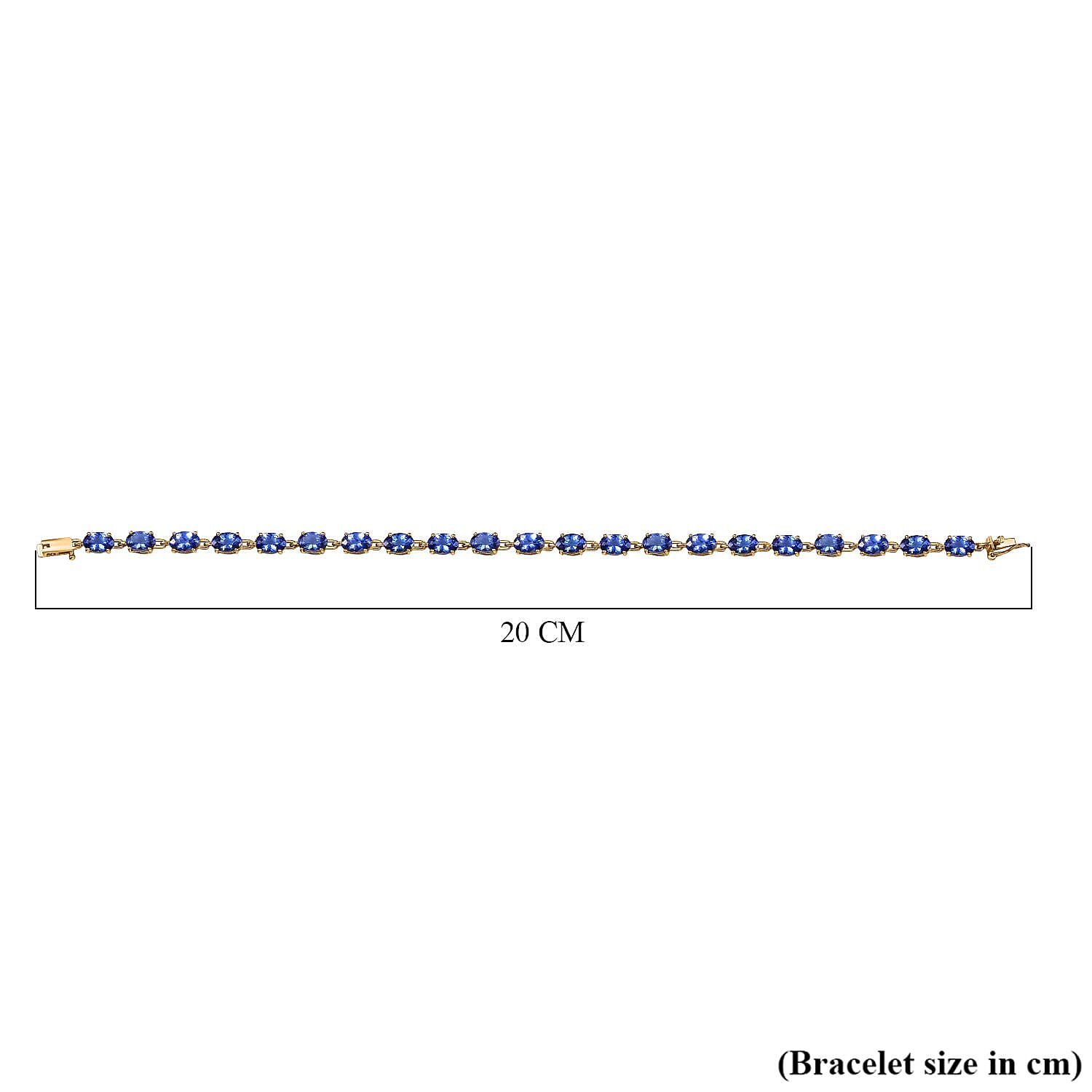 Tanzanite Link Bracelet in 14K Yellow Gold 7982626 5