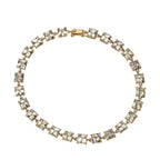One Time Deal - 14K Yellow Gold AAA Turkizite Asscher Cut Tennis Bracelet (Size - 8) 19.00Ct.