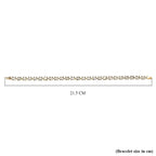 One Time Deal - 14K Yellow Gold AAA Turkizite Asscher Cut Tennis Bracelet (Size - 8) 19.00Ct.