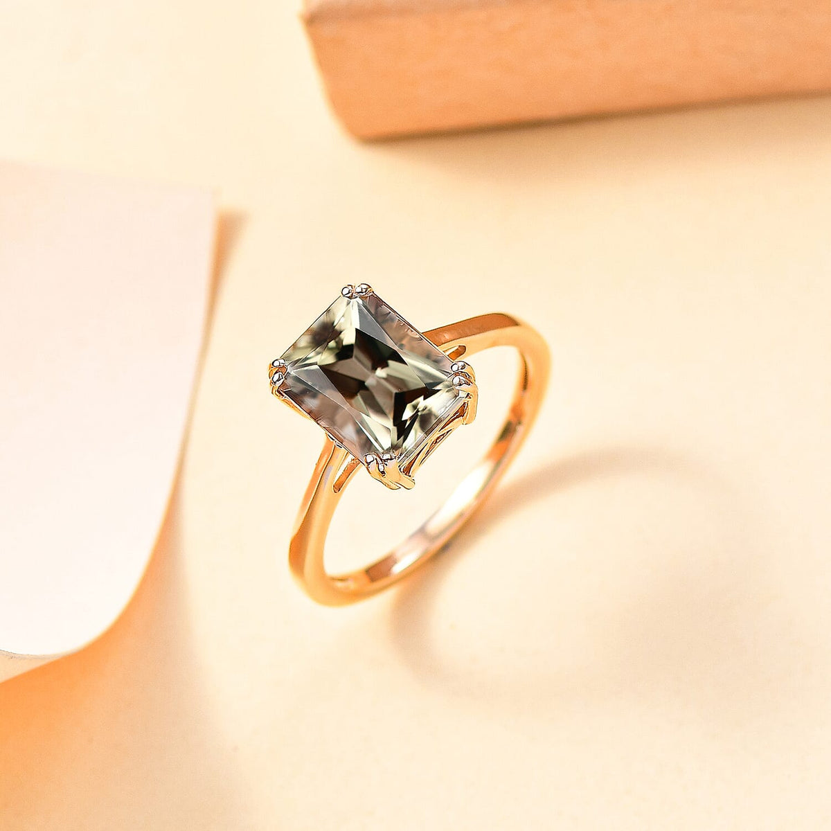 14K Yellow Gold  AAA  Turkizite Solitaire Ring 4.04 ct. 7960039 3