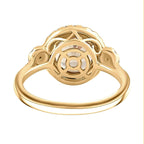 14K Yellow Gold  AAA   Turkizite ,  White Diamond  I2 Ring 4.00 ct,  Gold Wt. 4.15 Gms  4.000  Ct.