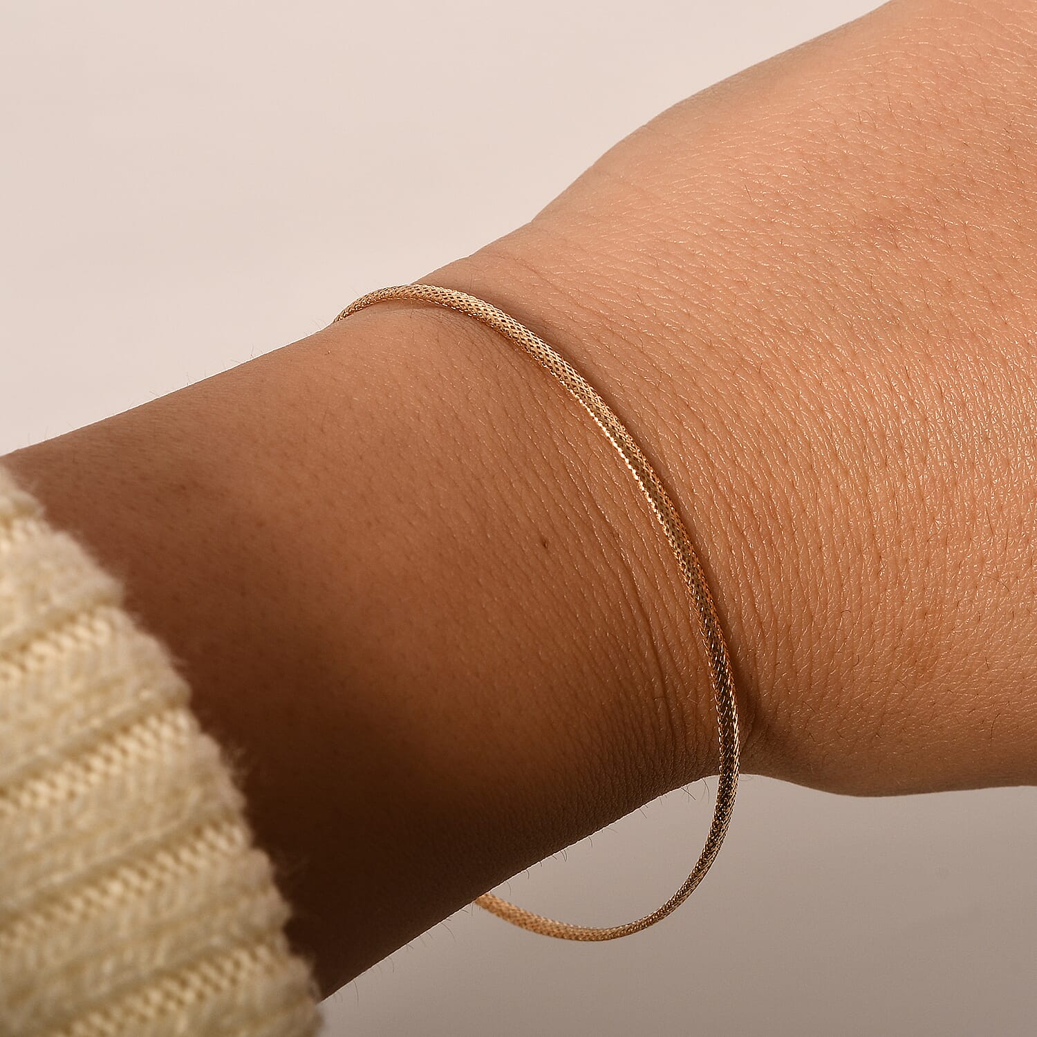 OneTime Close Out - 14K Yellow Gold Omega Memory Bracelet (Size - 7-0.5) with Spring Ring Clasp 7991593 1