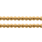 Ottoman Treasures - 14K Yellow Gold Diamond Cut Ball Beads Necklace (Size - 19 with Ext.) with Lobster Clasp Gold Wt. 9.16 Gms.