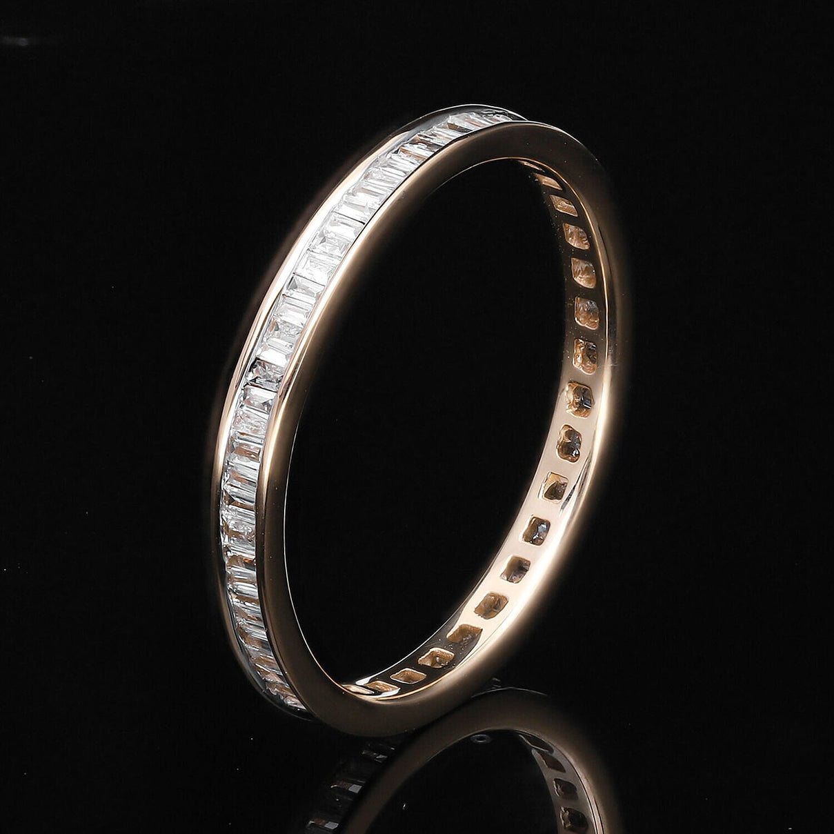 14K Yellow Gold SGL Certified Diamond Ring (I1-I2-G-H) Wedding Band Ring 0.54 Ct 7257641 2