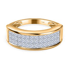 Manhattan Closeout Deal - 14K Yellow Gold Certified Diamond Ring 1.00 Ct, Gold Wt 5.18 GM