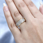 Manhattan Closeout Deal - 14K Yellow Gold Certified Diamond Ring 1.00 Ct, Gold Wt 5.18 GM