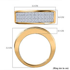 Manhattan Closeout Deal - 14K Yellow Gold Certified Diamond Ring 1.00 Ct, Gold Wt 5.18 GM