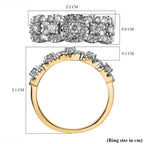 NY Close Out Deal - 14K Yellow Gold Diamond (I1-I2-G-H) Floral Ring 1.00 Ct.
