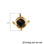 14K Yellow Gold  Earring,  Gold Wt. 1.03 Gms