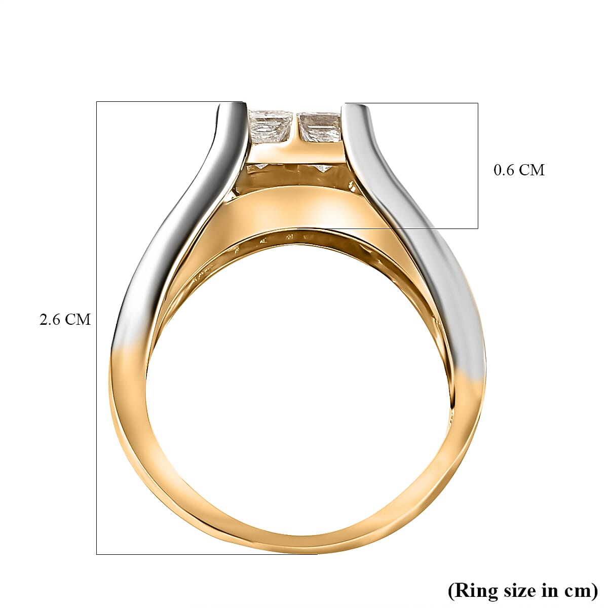 14K Yellow Gold Natural Yellow Diamond (Mrq. 0.62 Solitaire I1) and Diamond (I1/G-H) Wedding Band Ring 1.50 Ct, Gold Wt. 5.20 Gms 7522586 5