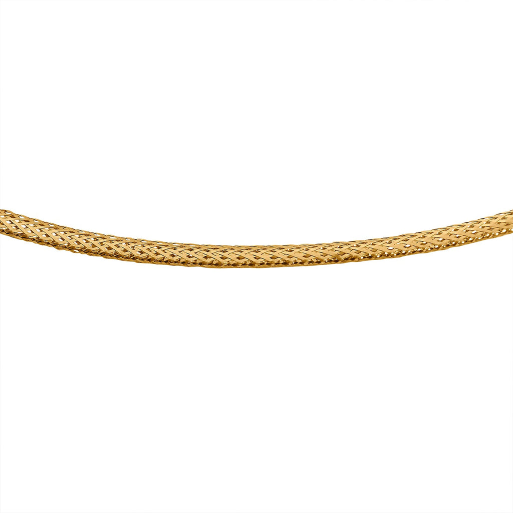 OneTime Close Out - 14K Yellow Gold Omega Memory Necklace (Size - 18 with Ext.)