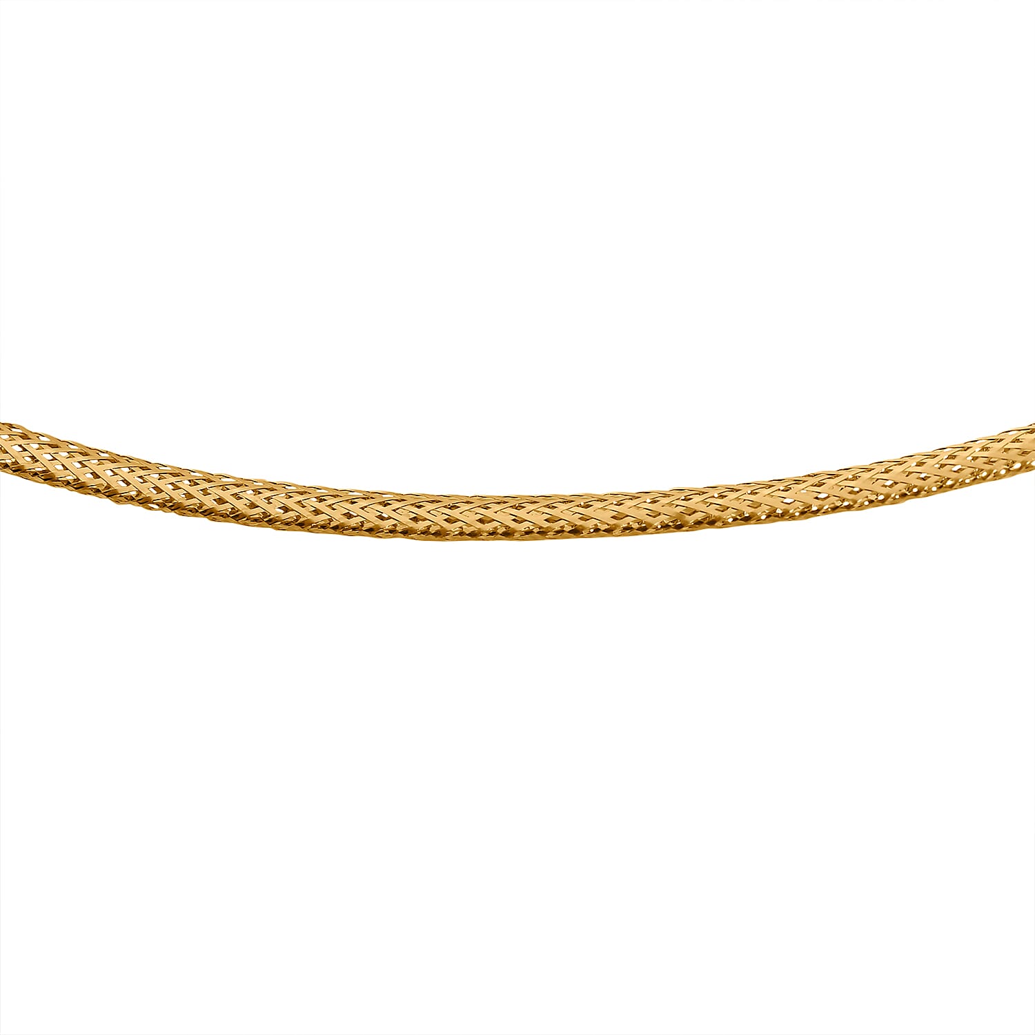 One Time Close Out - 14K Yellow Gold 2MM Omega Memory Necklace (Size - 18 with Ext.) with Spring Ring Clasp 7991588 0