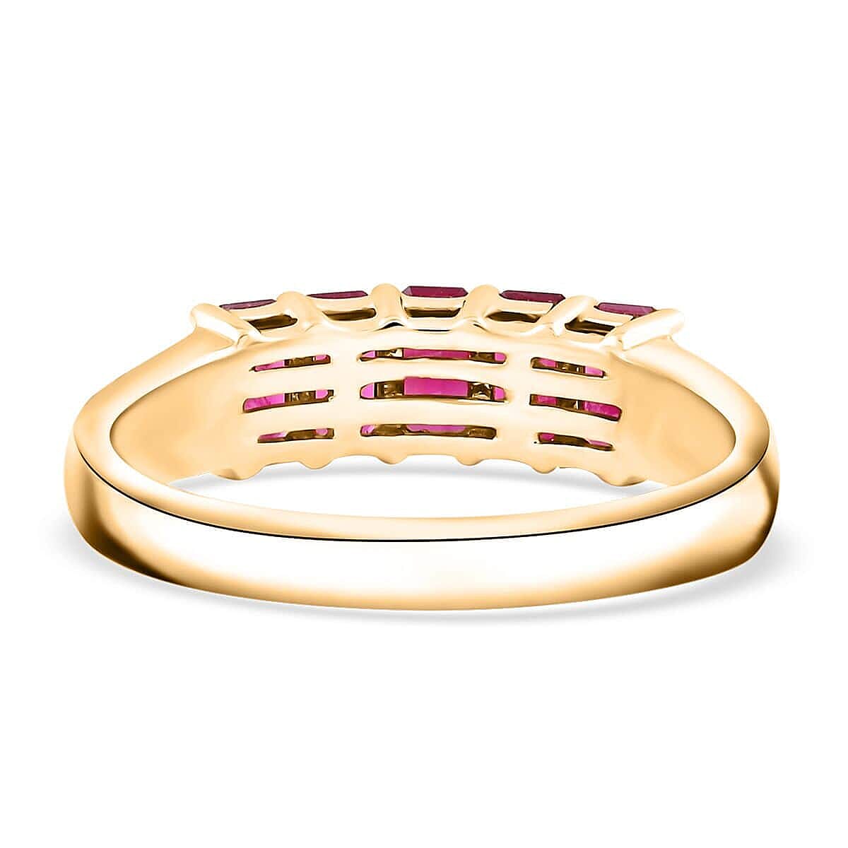 14K Yellow Gold   Ruby ,  White Diamond  Ring 1.50 pc,  Gold Wt. 3.48 Gms  1.500  Ct. 7897245 4