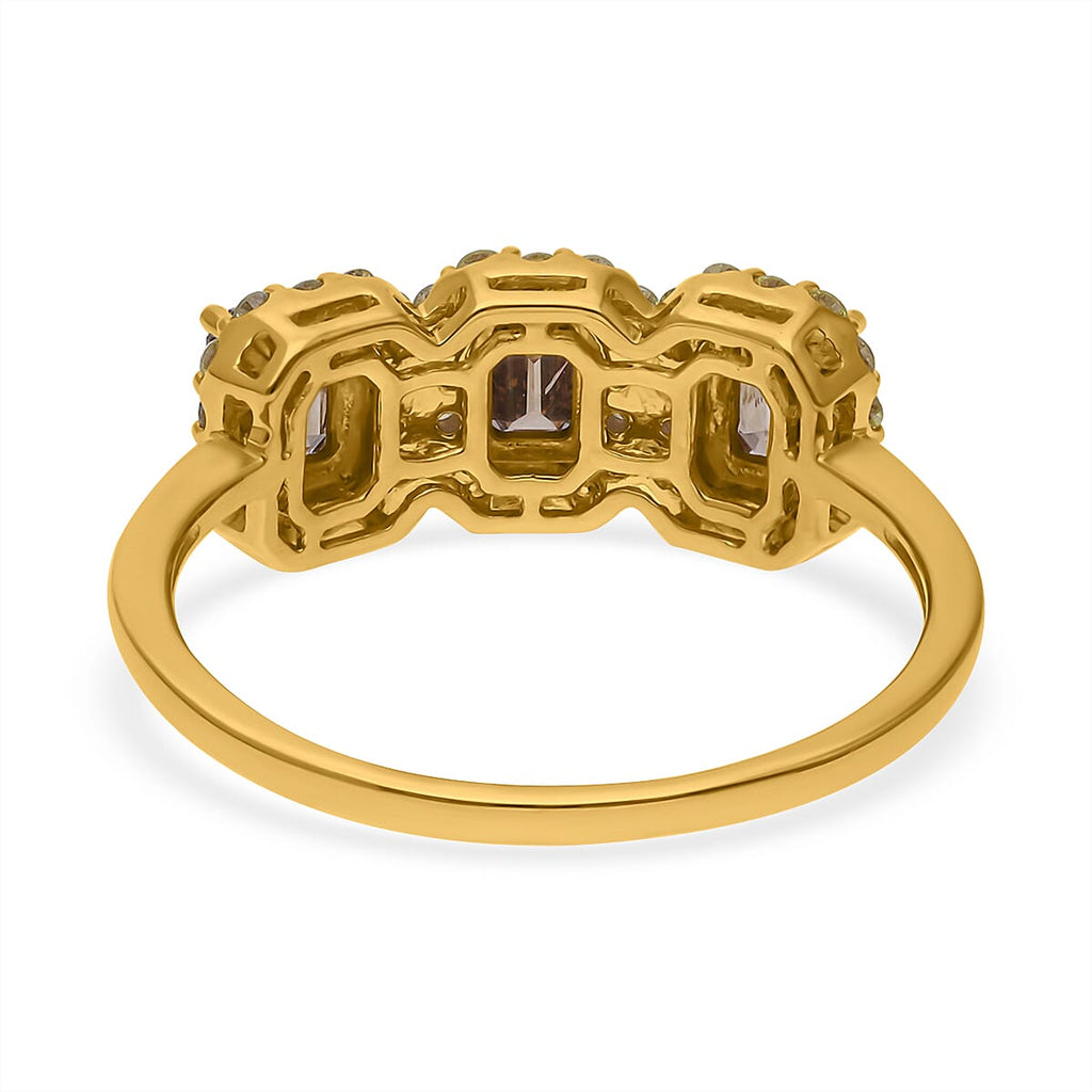 14K Yellow Gold SGL Appraised and Certified Natural Champagne Diamond & Yellow Diamond (SI-I1) Ring 2.00 Ct.