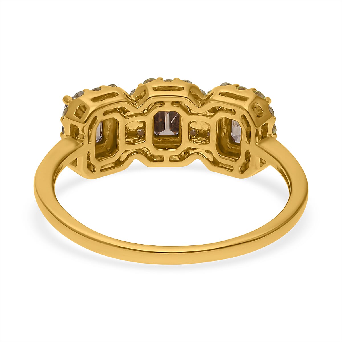14K Yellow Gold SGL Appraised and Certified Natural Champagne Diamond &amp; Yellow Diamond (SI-I1) Ring 2.00 Ct. 7577997 4