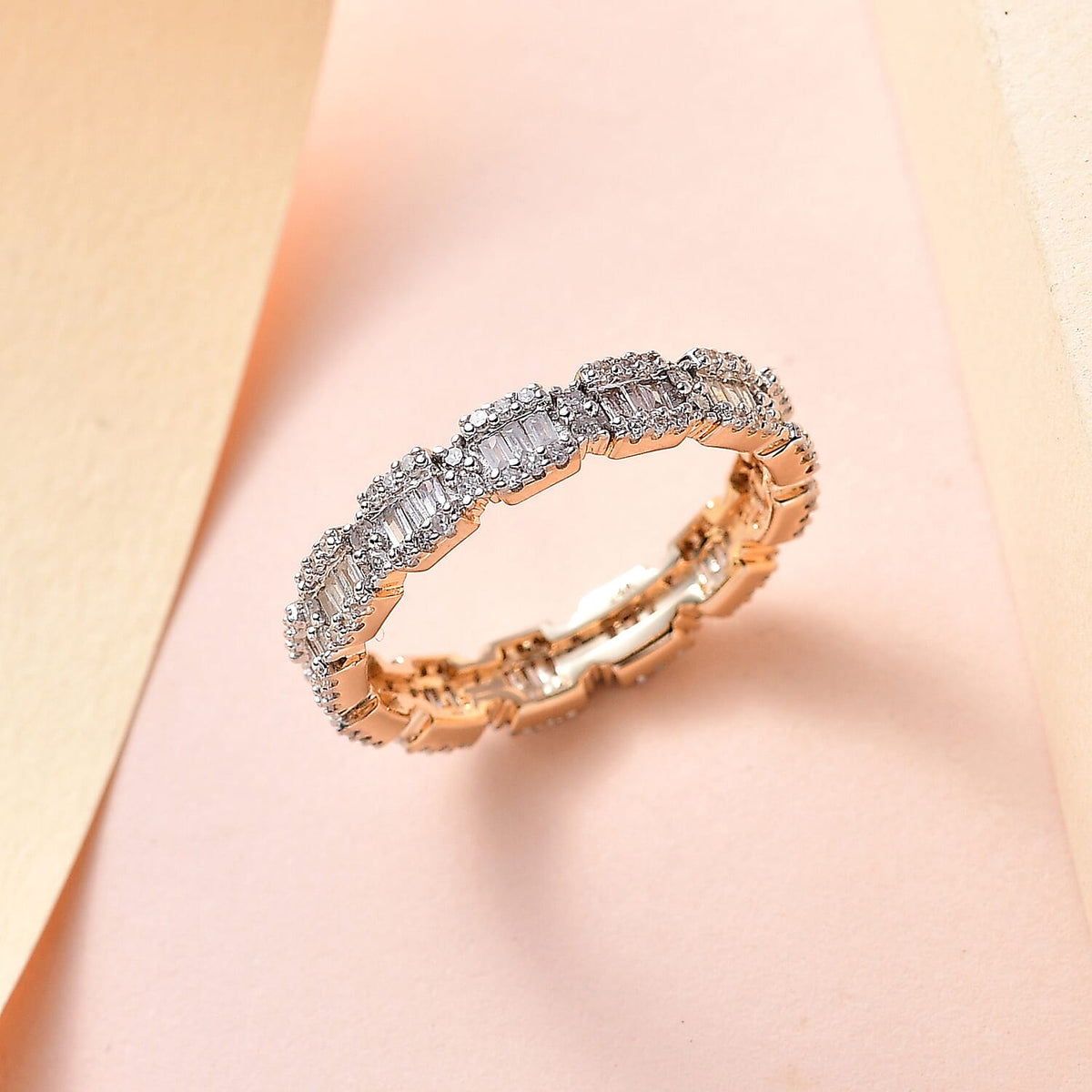 14K Yellow Gold SGL Certified Diamond (I1-I2 / G/H) Wedding Band Ring 1.00 Ct. 7508080 7