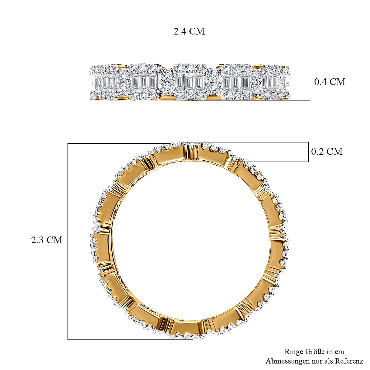 14K Yellow Gold SGL Certified Diamond (I1-I2 / G/H) Wedding Band Ring 1.00 Ct. 7508080 11