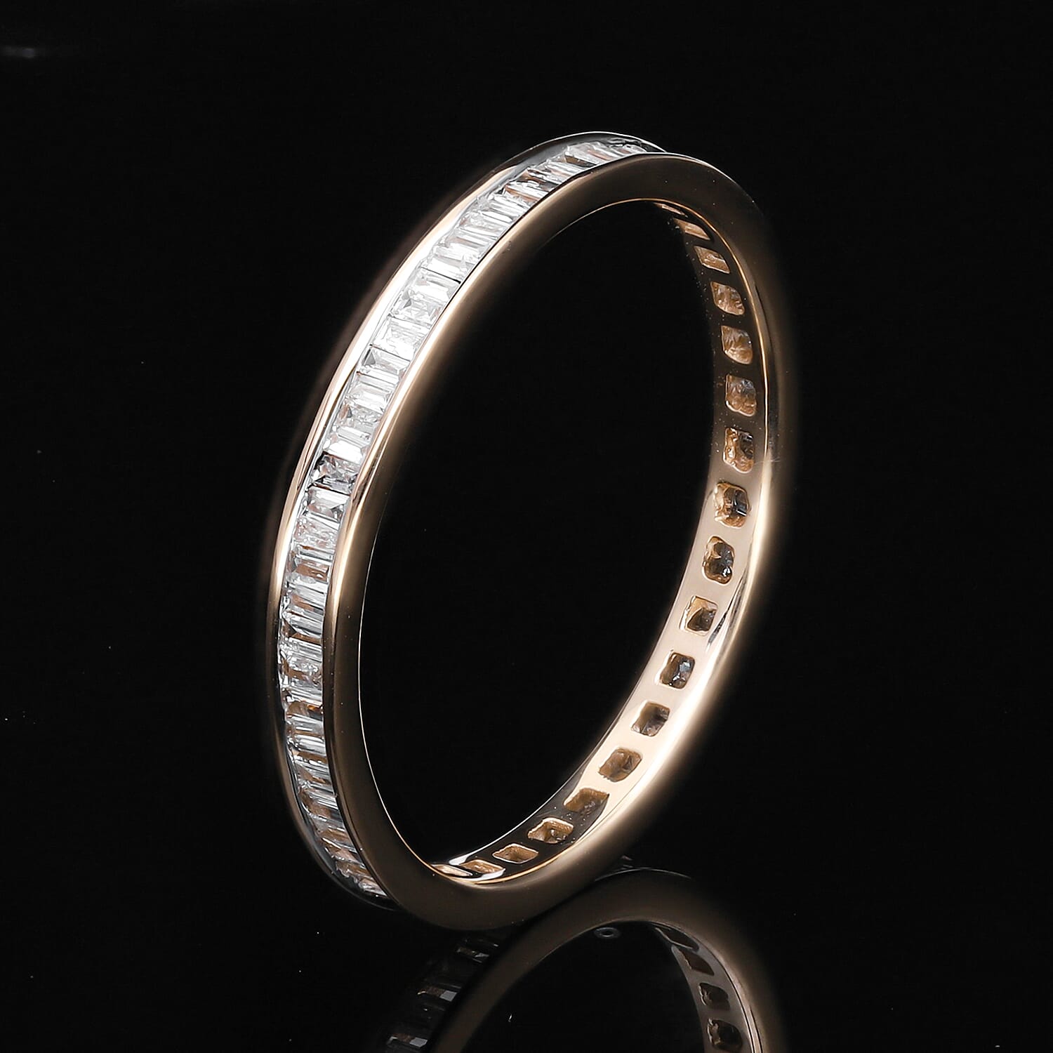 14K Yellow Gold SGL Certified Diamond Ring (I1-I2-G-H) Wedding Band Ring 0.54 Ct 7257641 3