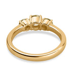 14K Yellow Gold SGL Certified (I1) Natural Yellow Diamond 3 Stone Ring 1.00 Ct