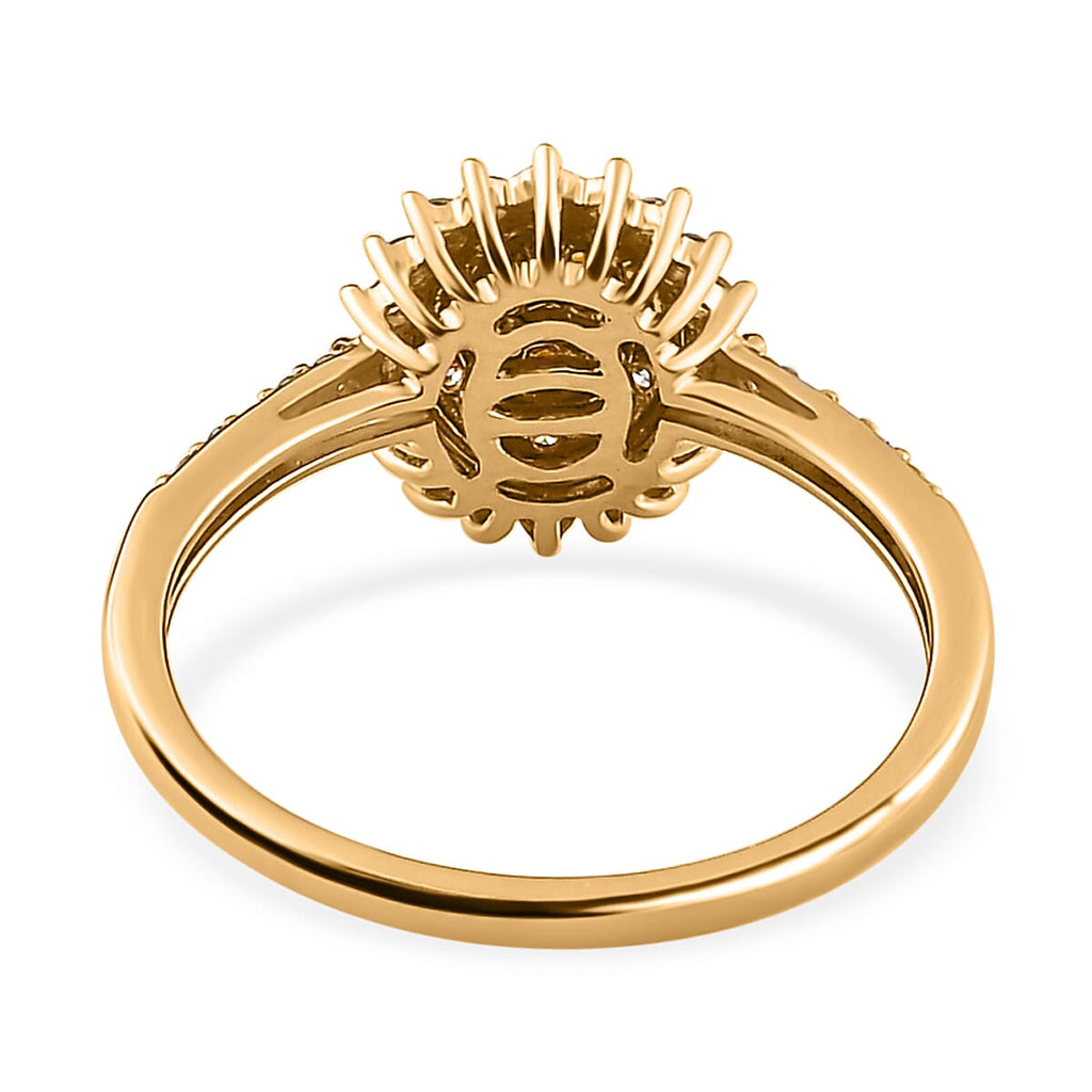 14K Yellow Gold SGL Certified Natural Yellow Diamond (SI-I1) Ring 0.50 Ct.
